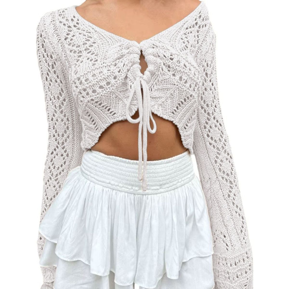 GENERICO - Sueter Mujer Hilo Jala Pita 359G-19 Color Blanco