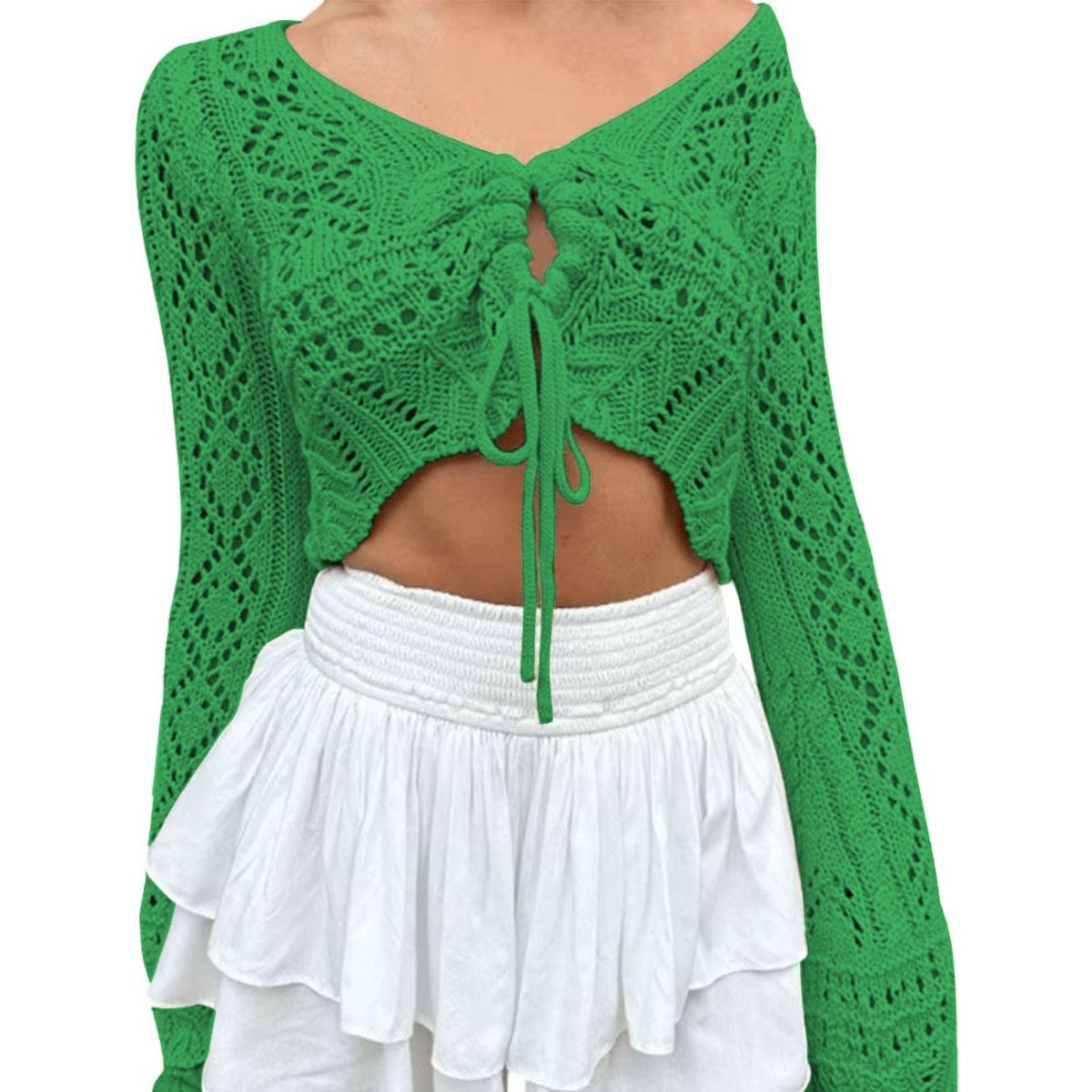 GENERICO - Sueter Mujer Hilo Jala Pita 359G-19 Color Verde