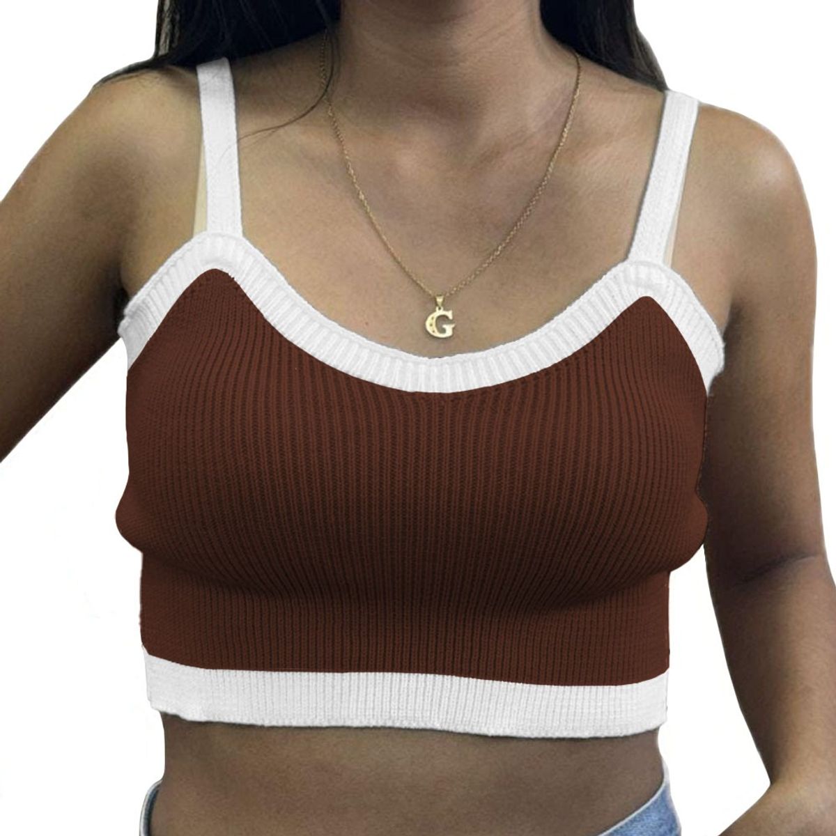 GENERICO - Top Mujer Hilo Nacional 359G-10 Color Marron