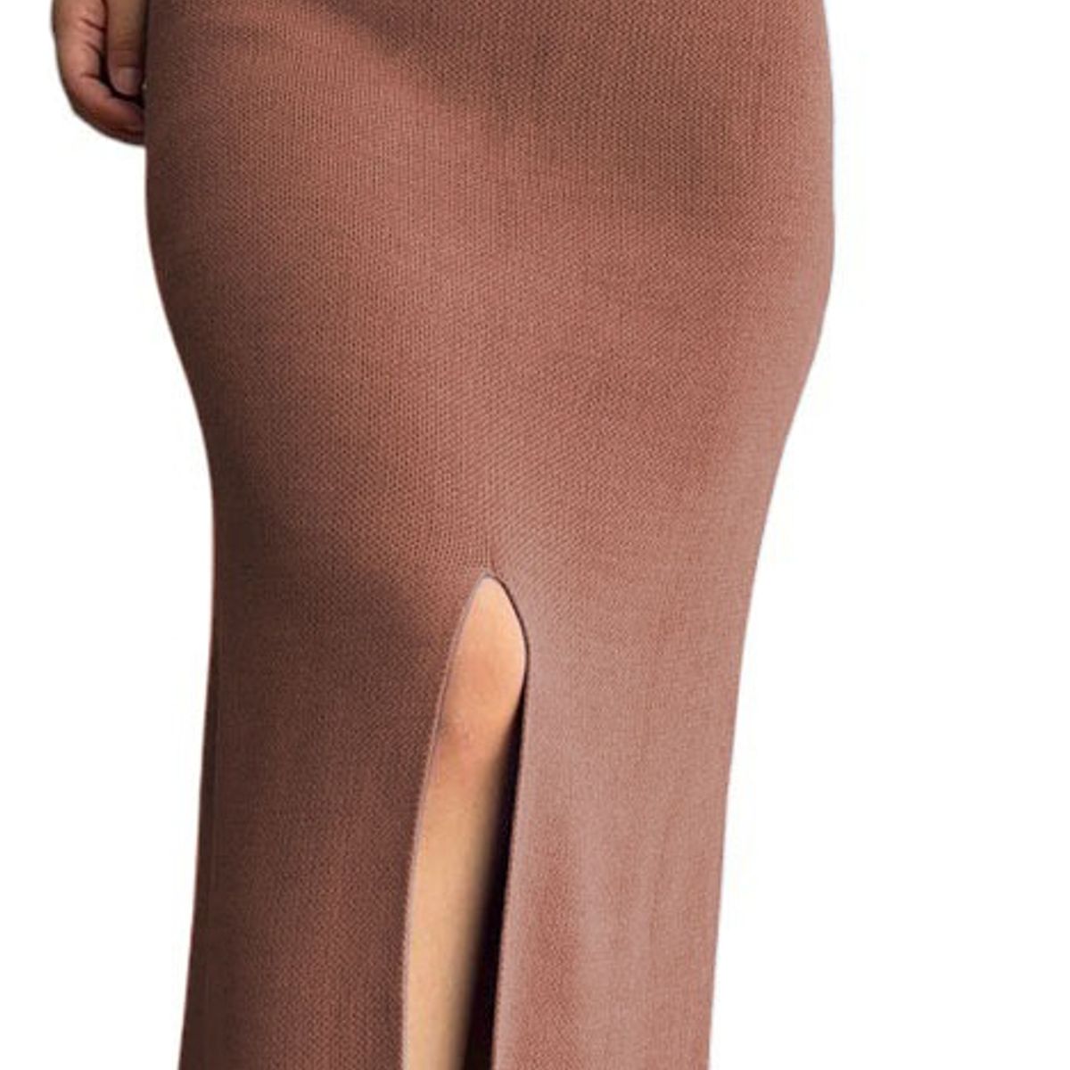 GENERICO - Falda En Hilo Miax Abertura 359G-25 Color Caramelo