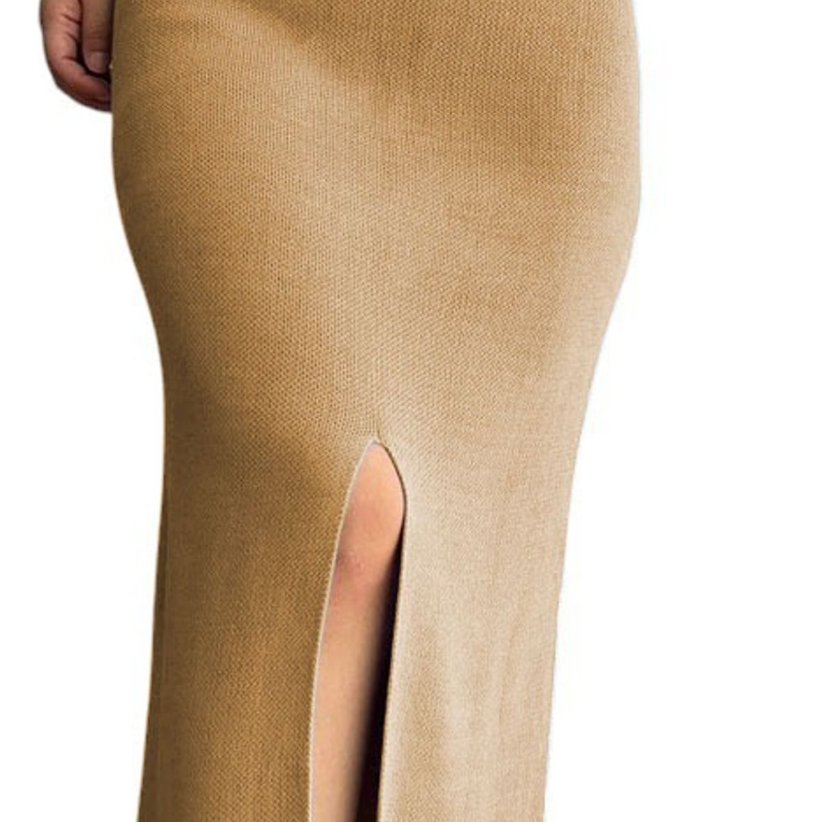 GENERICO - Falda En Hilo Miax Abertura 359G-25 Color Vainilla