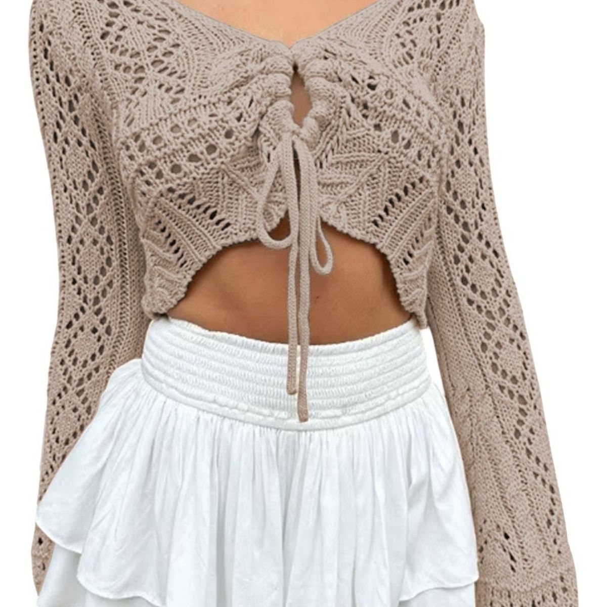 GENERICO - Sueter Mujer Hilo Jala Pita 359G-19 Color Hueso