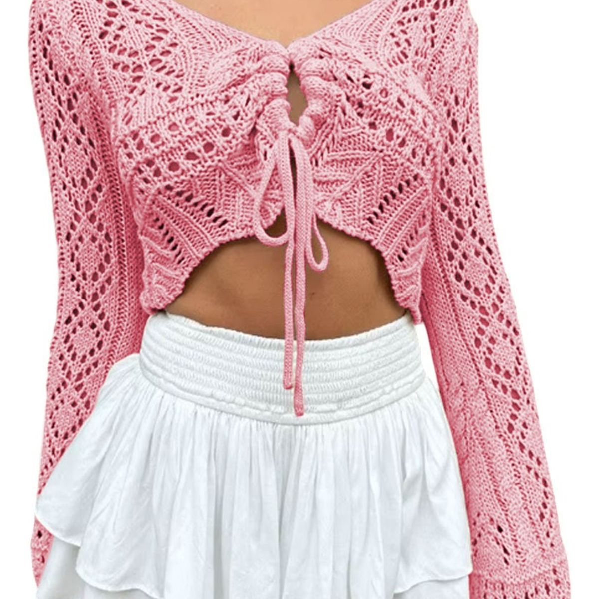 GENERICO - Sueter Mujer Hilo Jala Pita 359G-19 Color Rosa