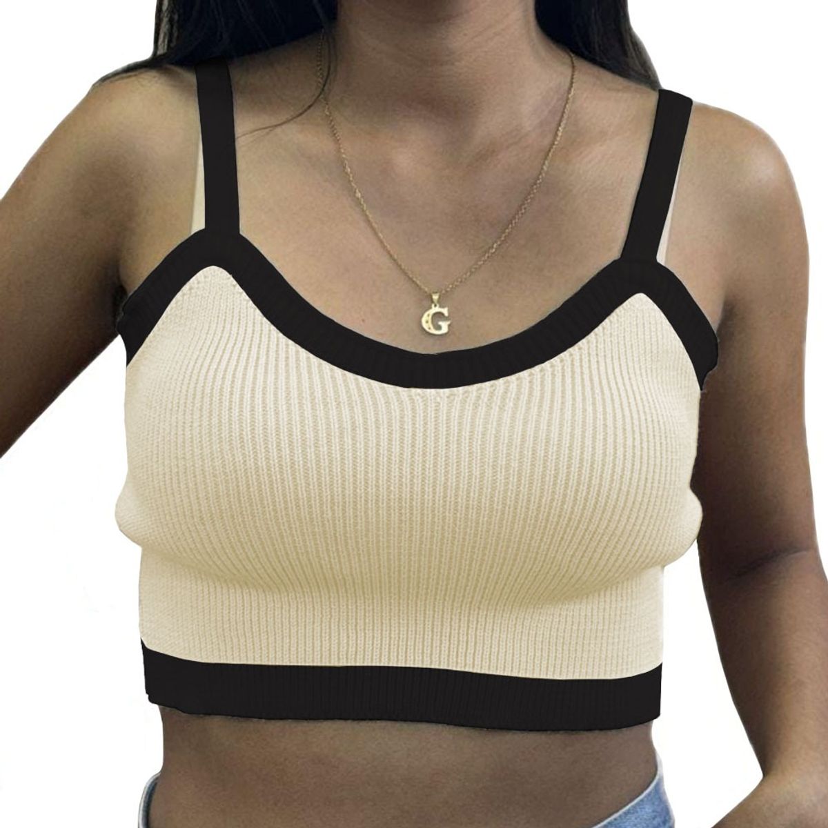 GENERICO - Top Mujer Hilo Nacional 359G-10 Color Vainilla