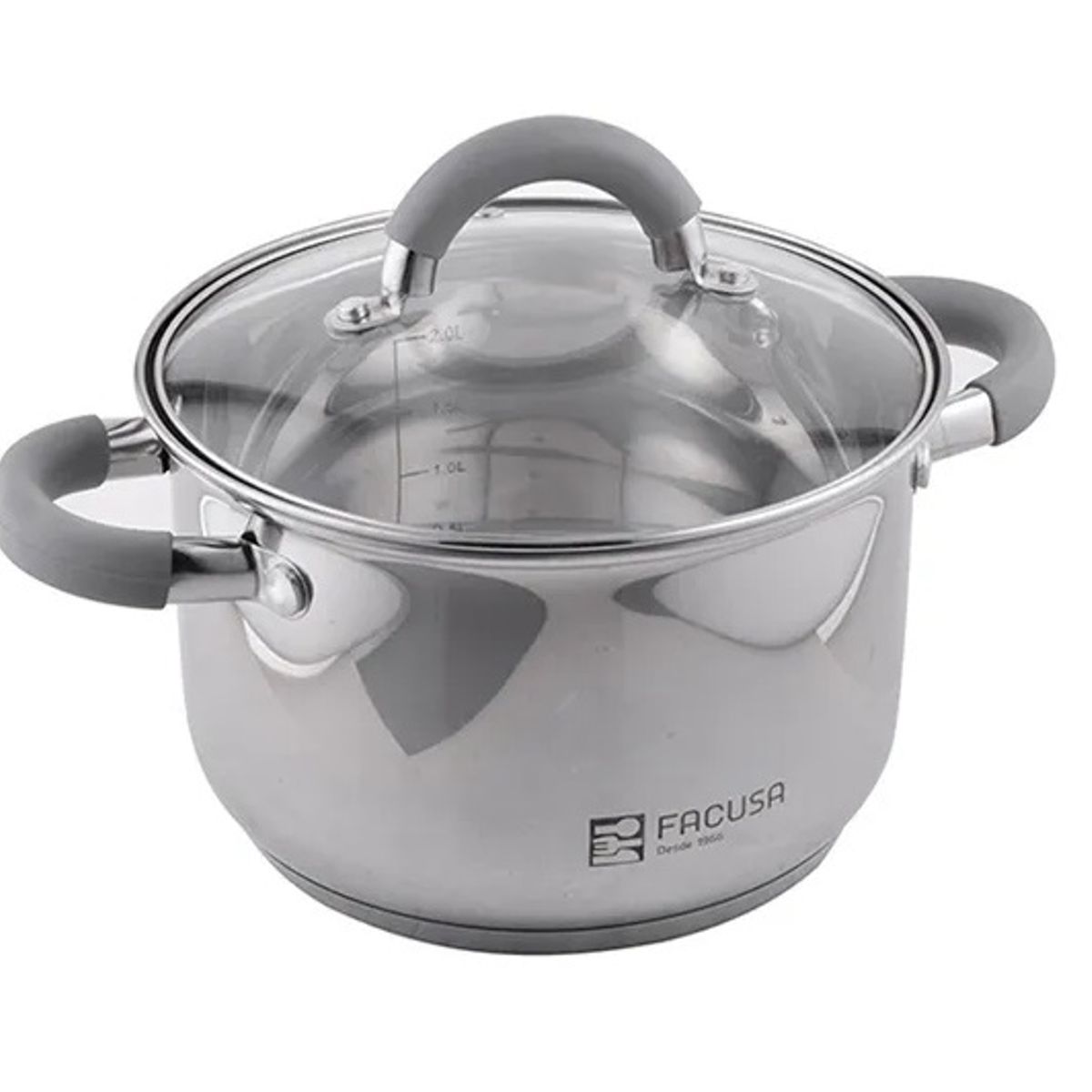 FACUSA - Juego de ollas 6 Piezas con Set de cubiertos Acero Inoxidable  Facusa