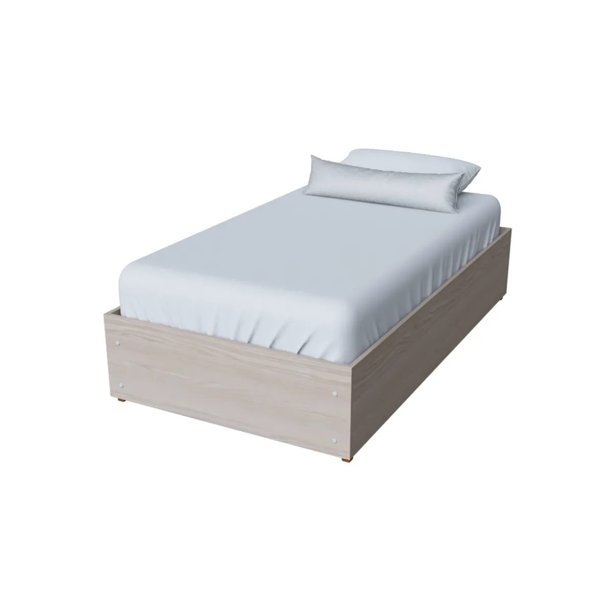 MUEBLES MACRUMO - TARIMA 38CM BÁSICA CON ENCAJE 1PLZ COLOR ARENA