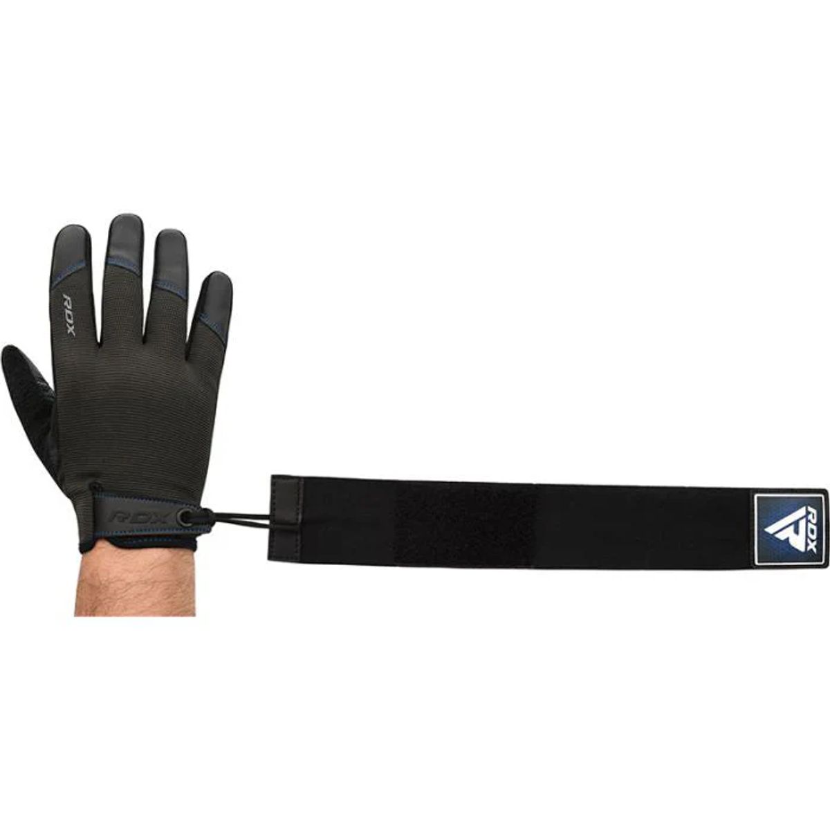 RDX - Guantes para Levantamiento de Pesas T2F Azul - M