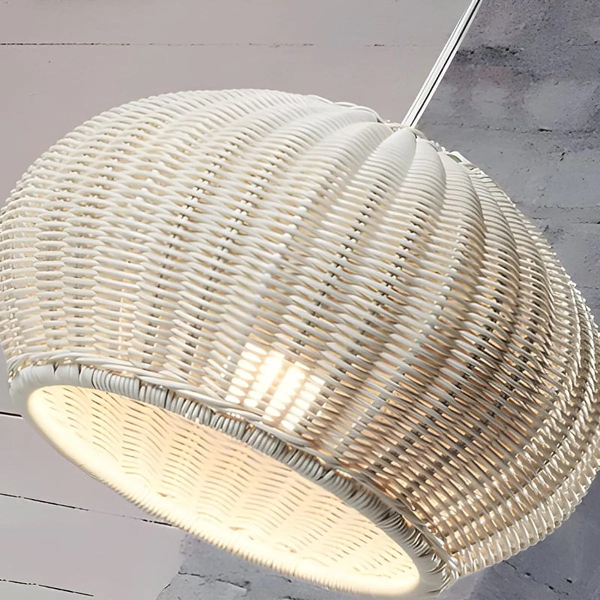 GENERICO - Lámpara Colgante de Mimbre