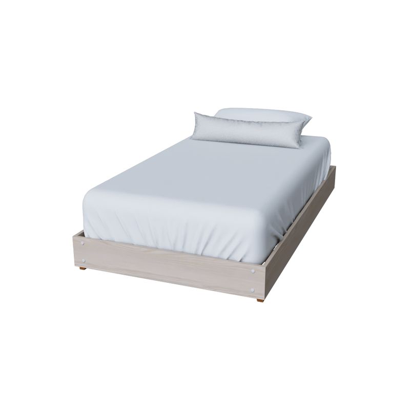 MUEBLES MACRUMO - TARIMA 20CM BÁSICA CON ENCAJE 2PLZ COLOR ARENA
