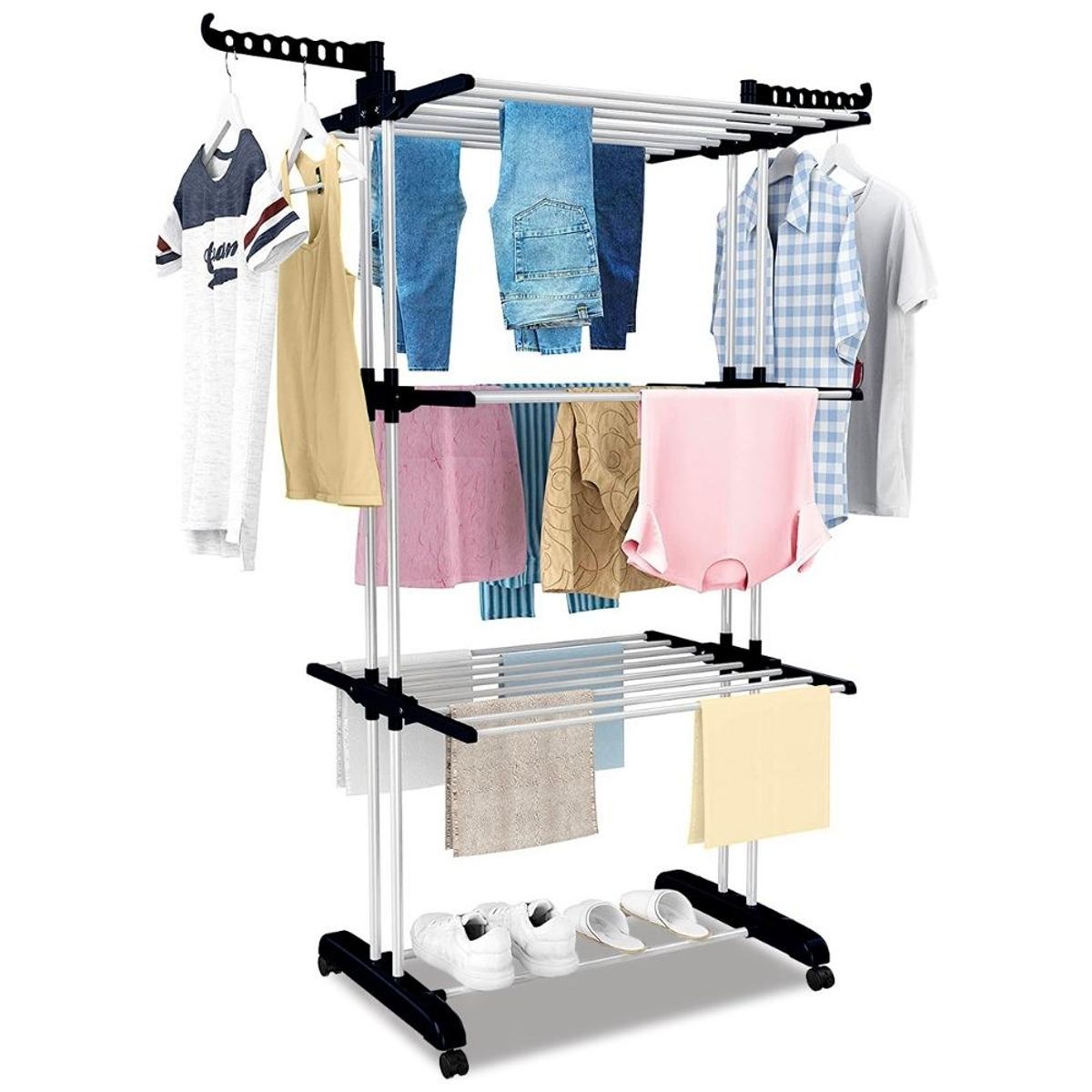 MINARI - Tendedero Ropa Colgador Organizador 50T - Color Aleatorio