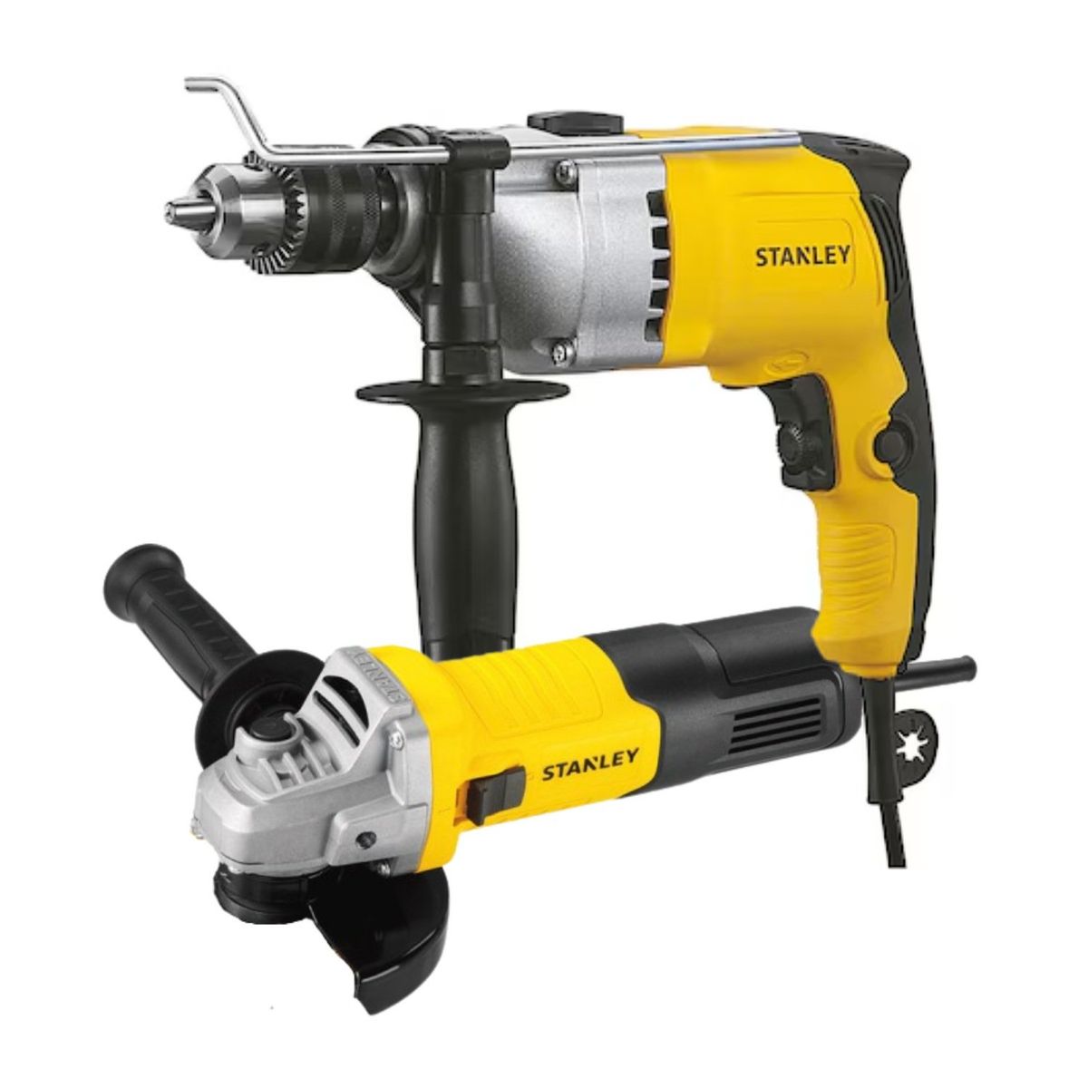 STANLEY - Combo taladro percutor 800w + amoladora 4½ 900w Stanley
