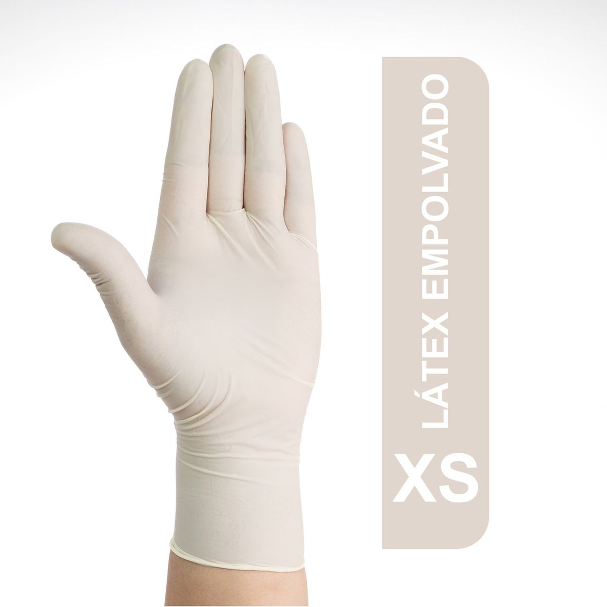 GENERICO - Guantes De Látex Empolvados Blancos Talla XS Caja 100 UND