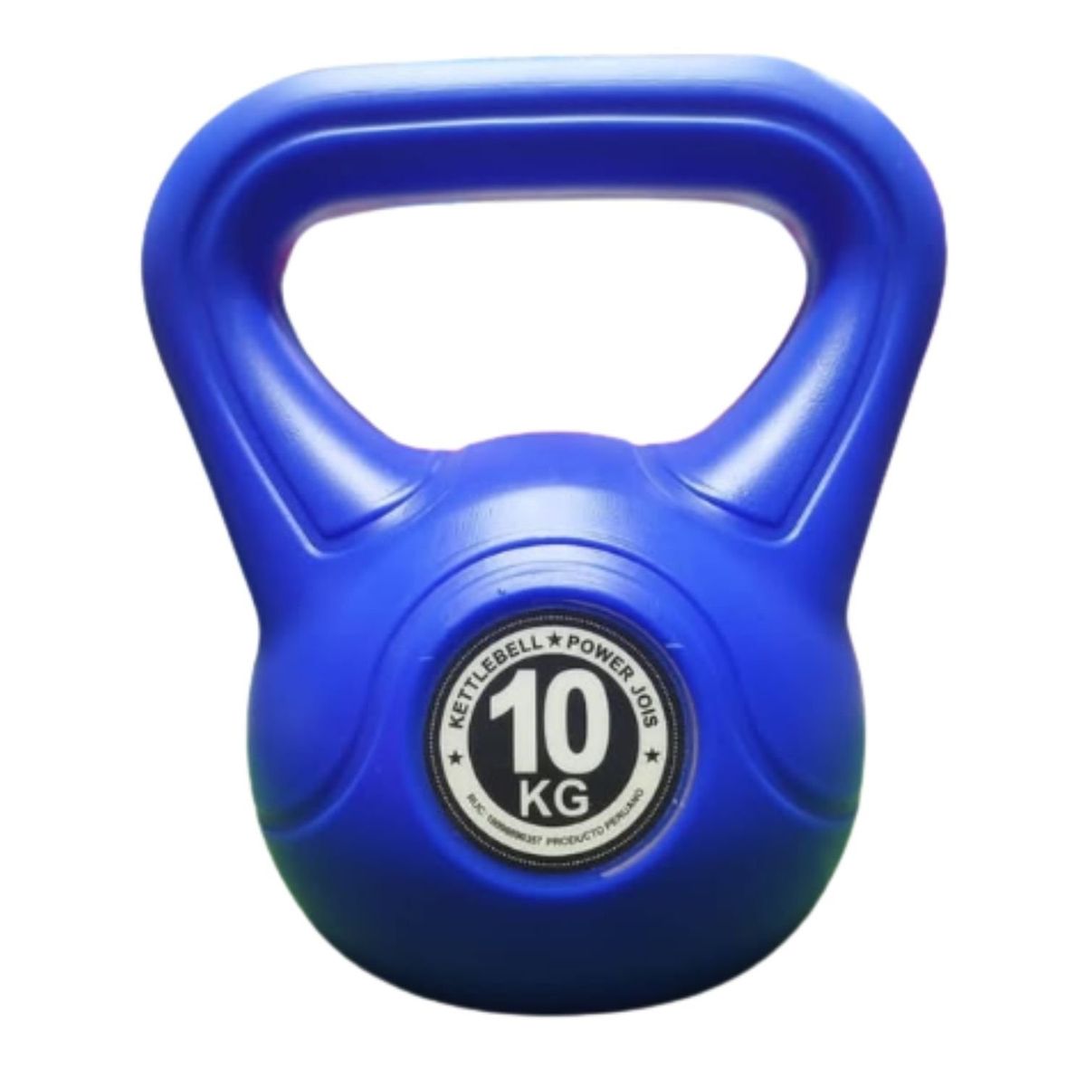 GENERICO - Pesa Rusa o Kettlebell Deporte -10 kg pvc  color Azul
