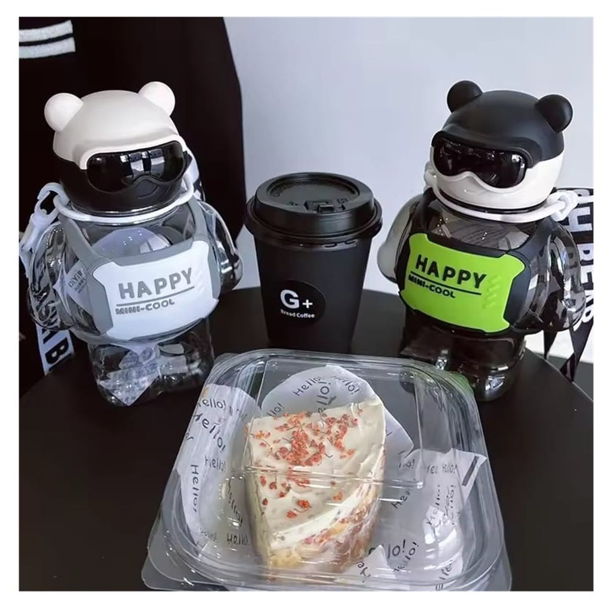 ICHIMATSU - TOMATODO INFANTIL OSITO LENTES OX 800 ML ROSADO ICHIMATSU