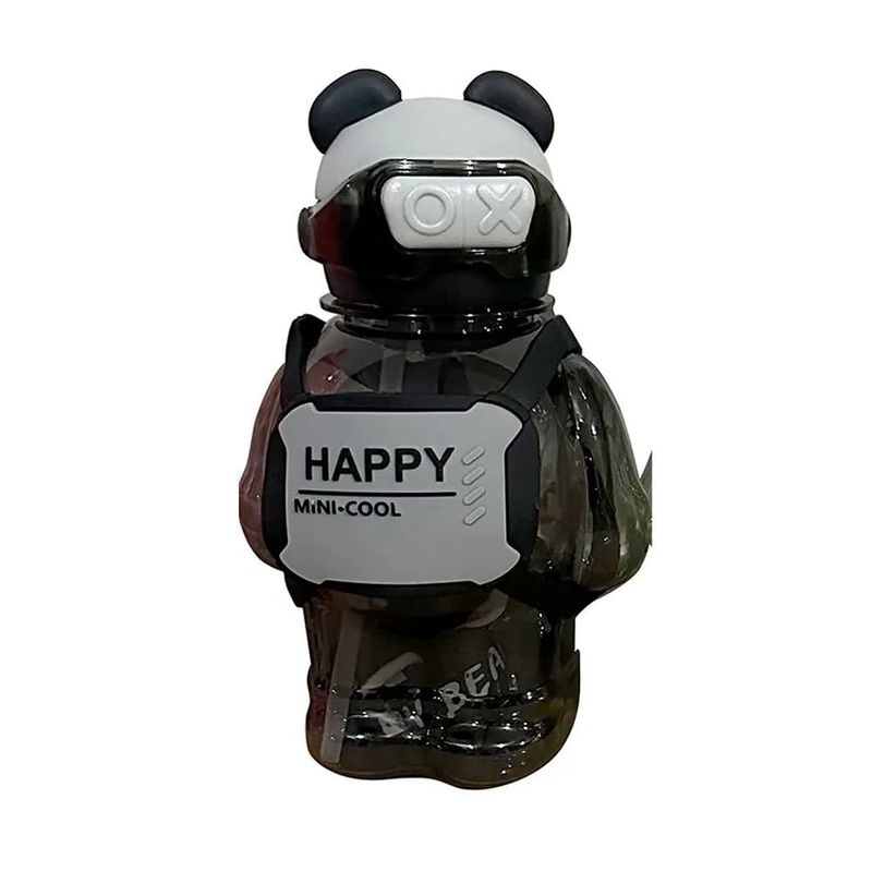 ICHIMATSU - TOMATODO INFANTIL OSITO LENTES OX 800 ML NEGRO ICHIMATSU