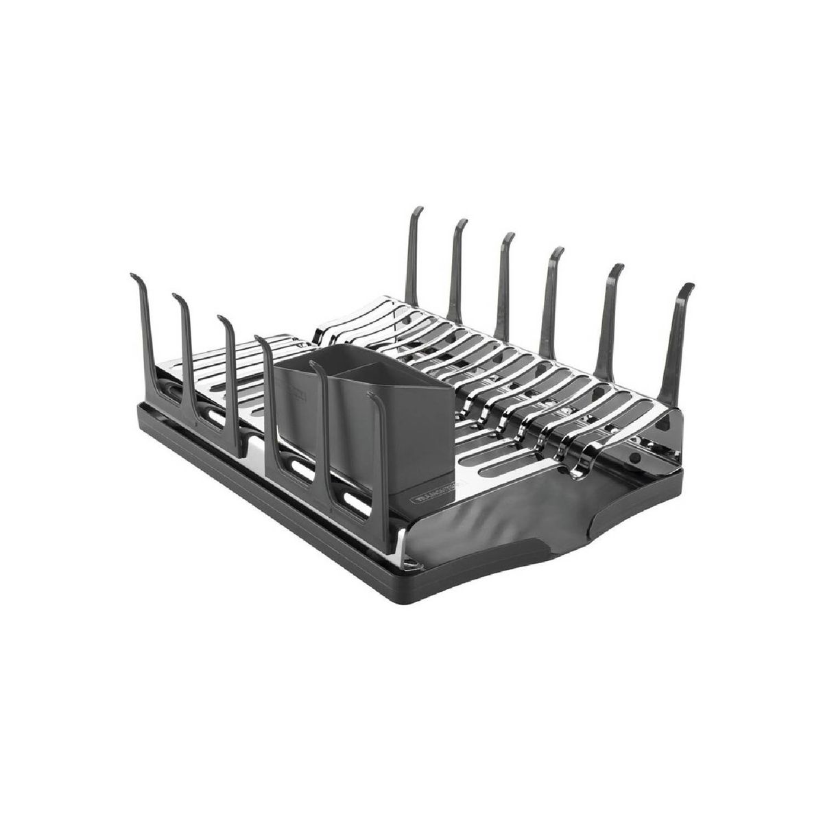 TRAMONTINA - Escurridor de platos Tramontina Plurale de ace. Inox.  bandeja grafito