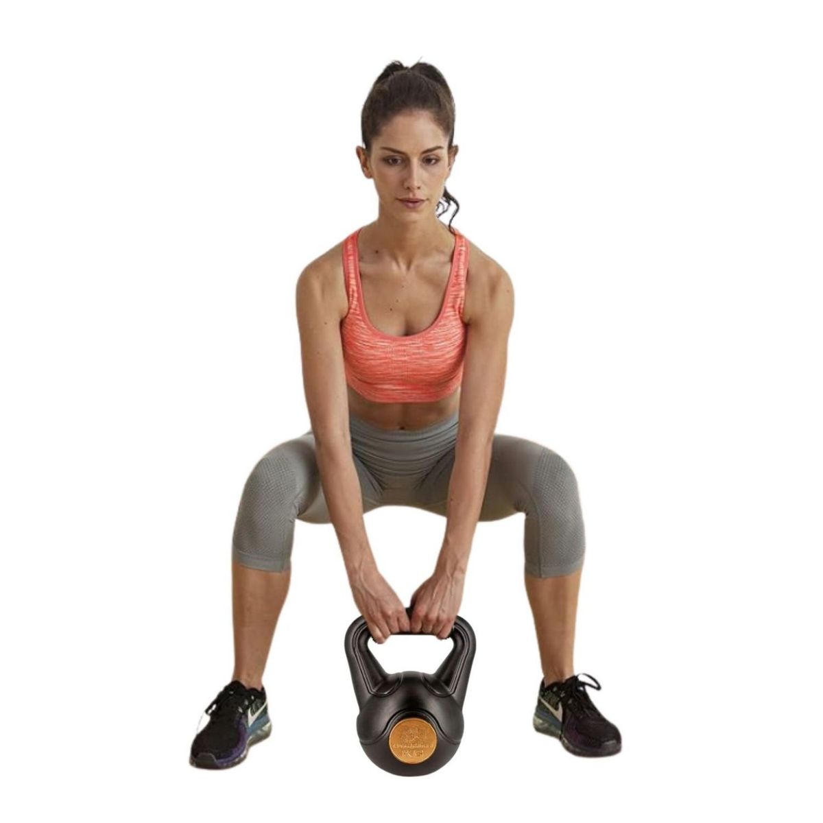 GENERICO - Pesa Rusa o Kettlebell Fitness Deporte -12 kg pvc Color Azul