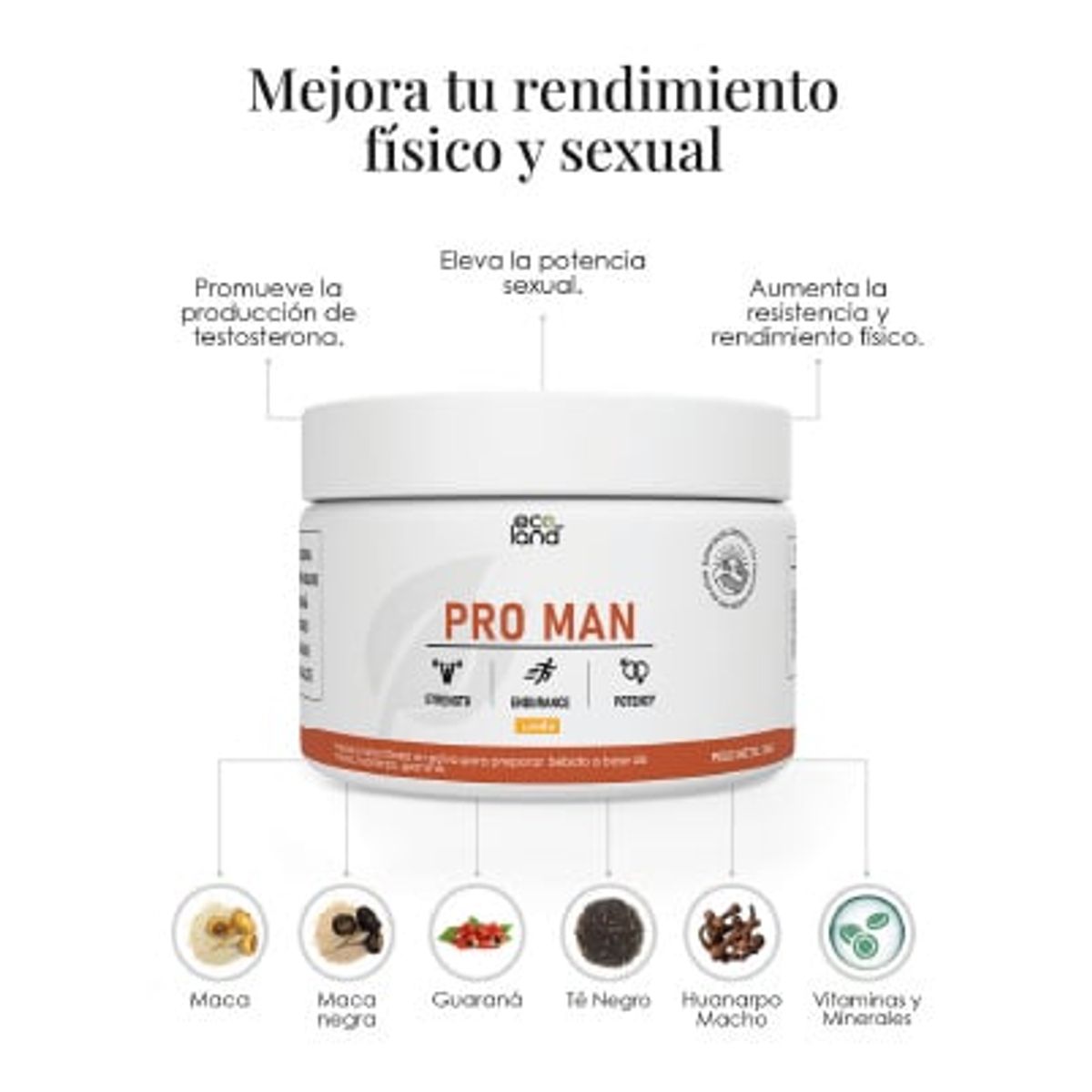 ECOLAND - PRO MAN - TESTO BOOSTER NATURAL - POMO 35G LIMÓN