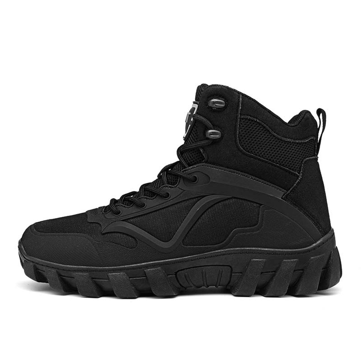 SHANDIAN - Zapatillas de Trekking para hombres Negro