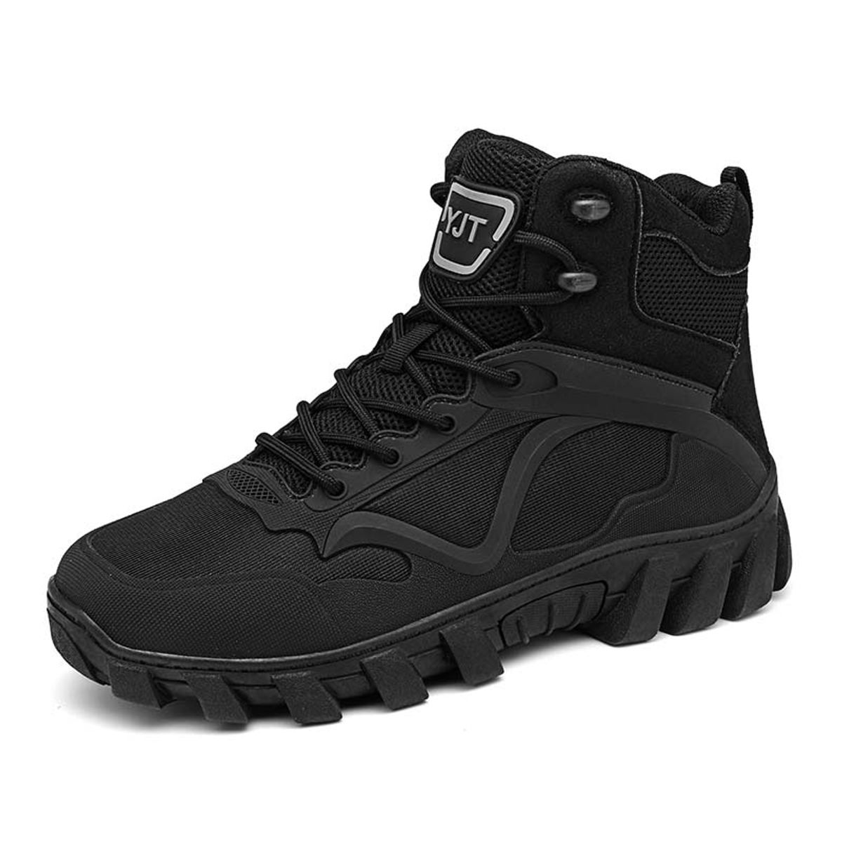 SHANDIAN - Zapatillas de Trekking para hombres Negro