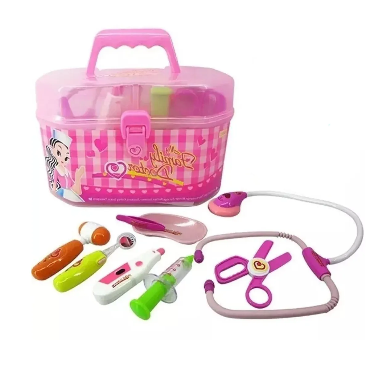 GENERICO - Juguete Set de Doctor Lonchera 9901B Rosado