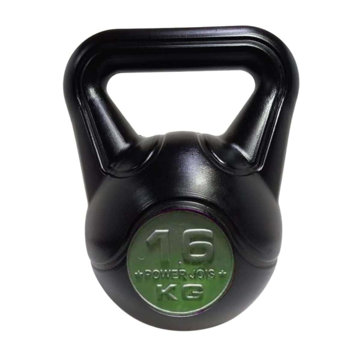 GENERICO - Pesa Rusa o Kettlebell Deporte -16 kg pvc Color  Negro