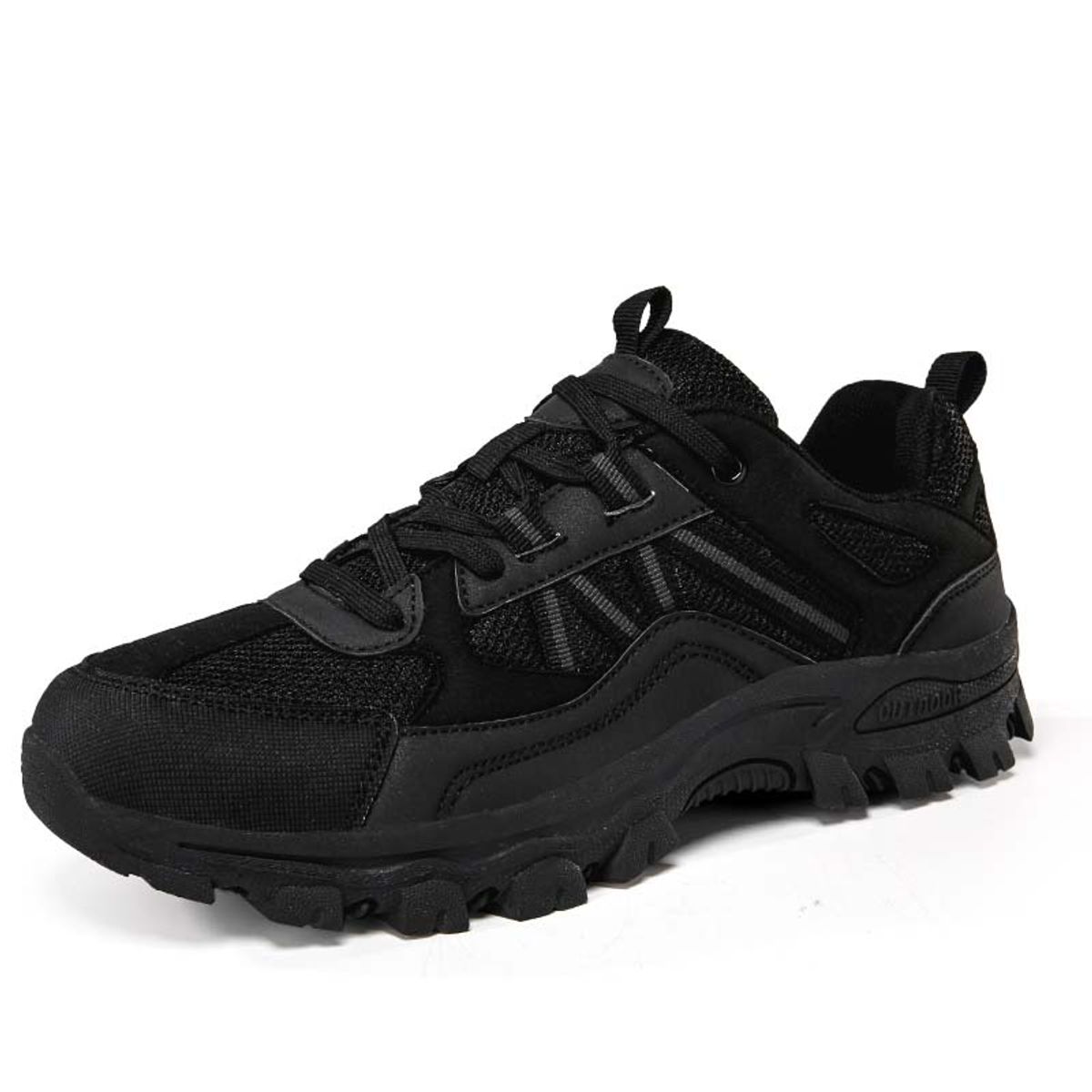 SHANDIAN - Zapatillas de Trekking para hombres Negro