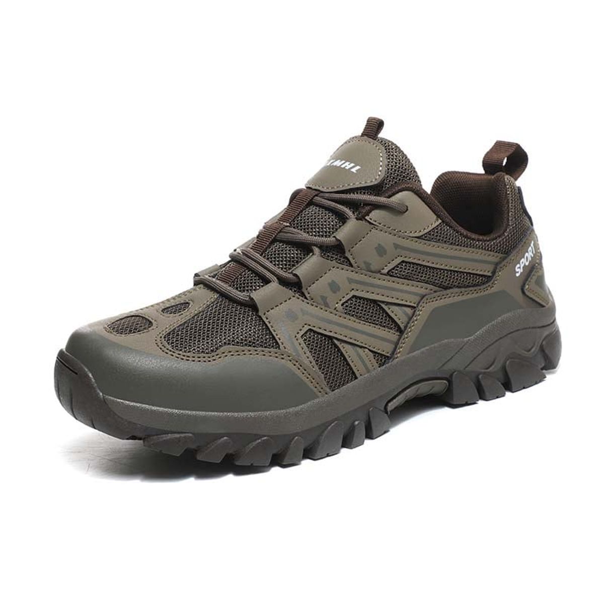 SHANDIAN - Zapatillas de Trekking para hombres Negro
