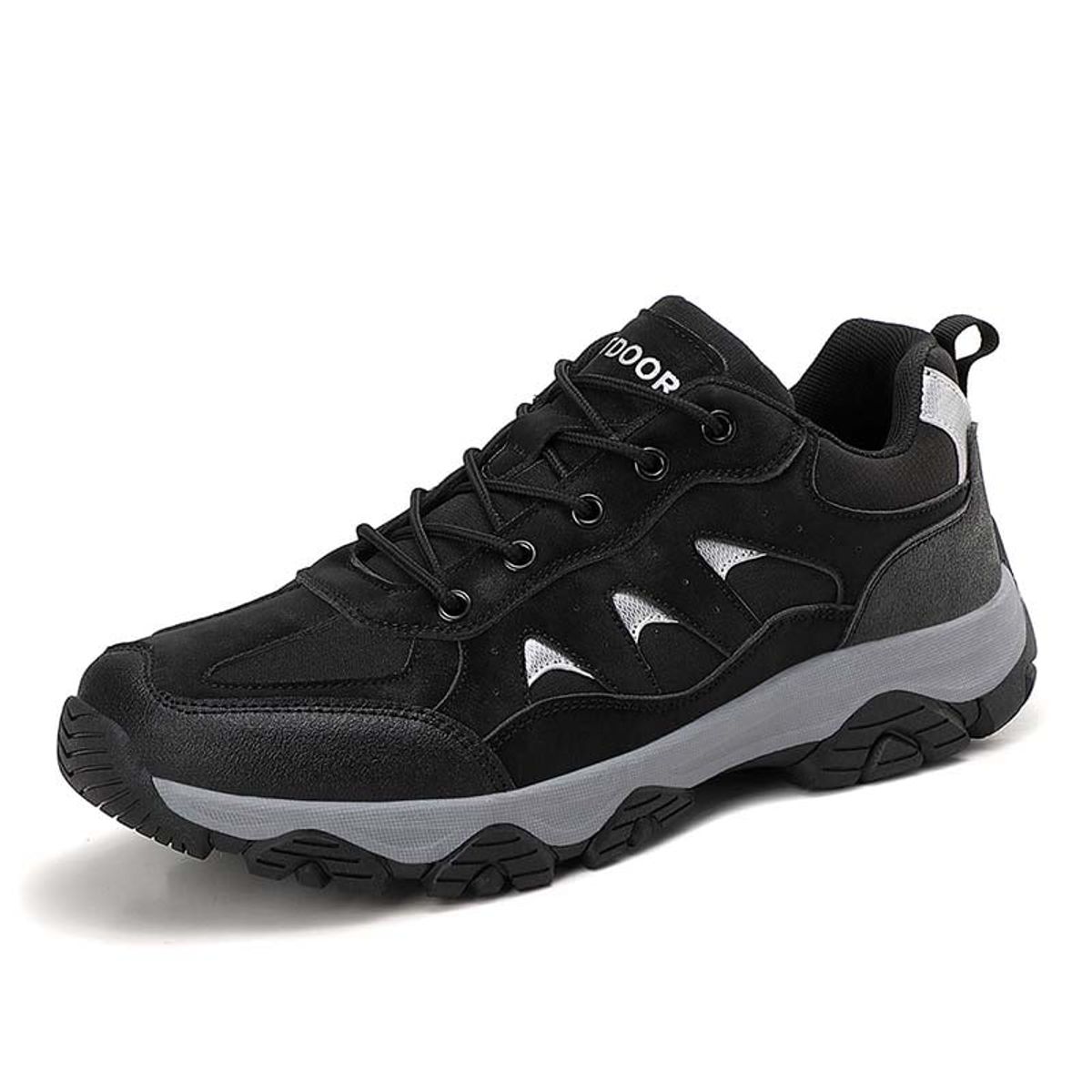 SHANDIAN - Zapatillas de Trekking para hombres Negro