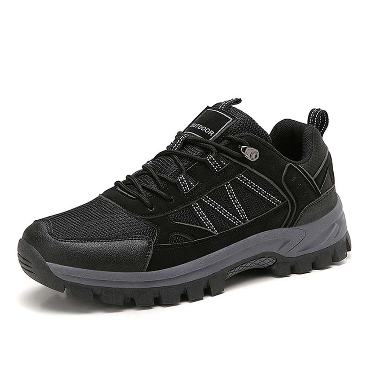 SHANDIAN - Zapatillas de Trekking para hombres Negro