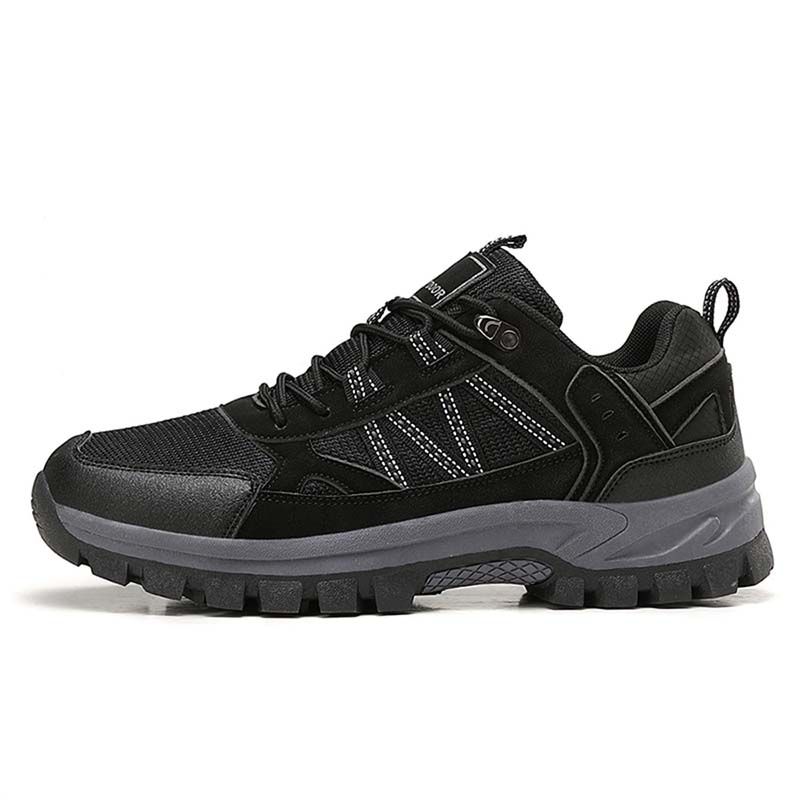 SHANDIAN - Zapatillas de Trekking para hombres Negro