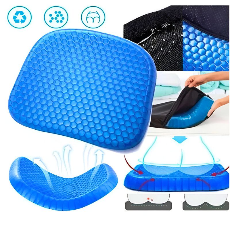 MINARI - Asiento Cojin de Gel Confortable 600gr con Funda CG600