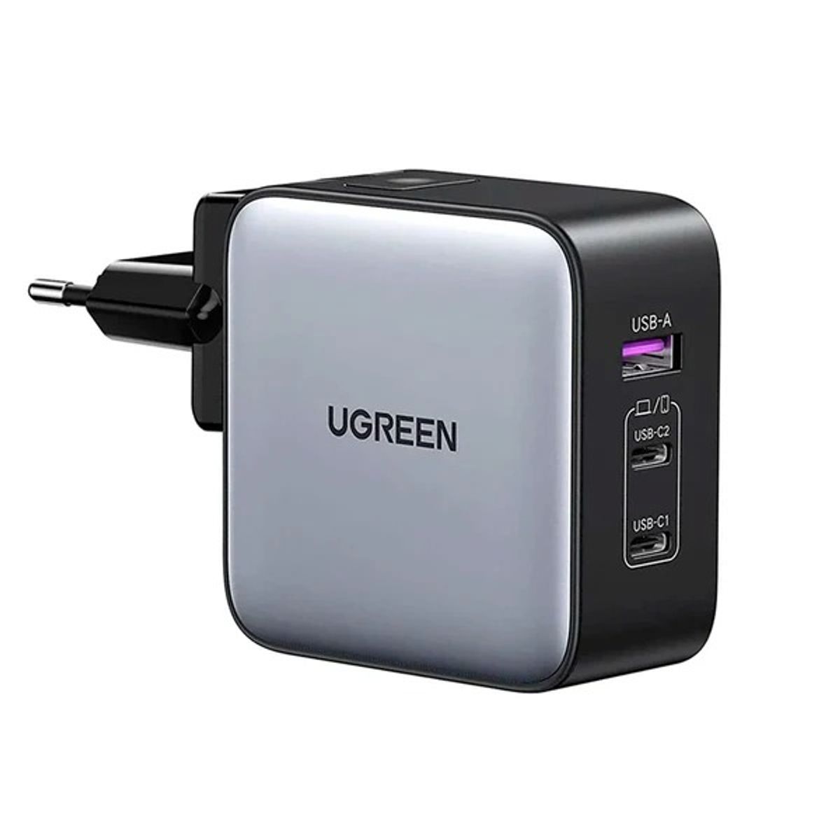 UGREEN - CARGADOR DE VIAJE UGREEN NEXODE 3 puertos USB C 65w
