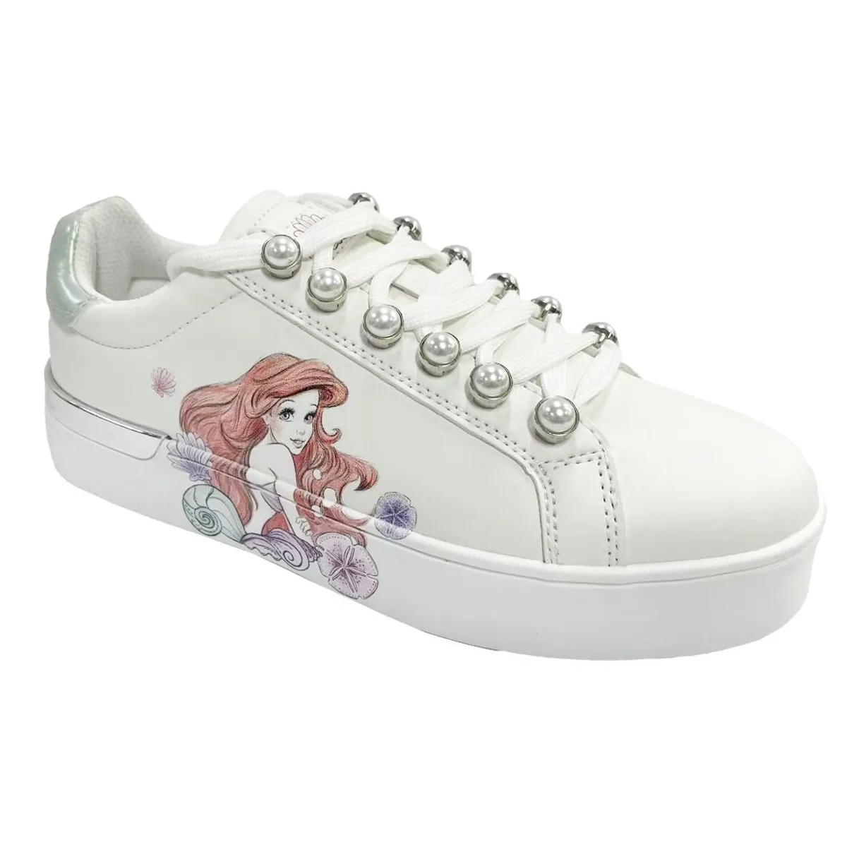 DISNEY - Zapatillas Mujer Ariel La Sirenita Blanco
