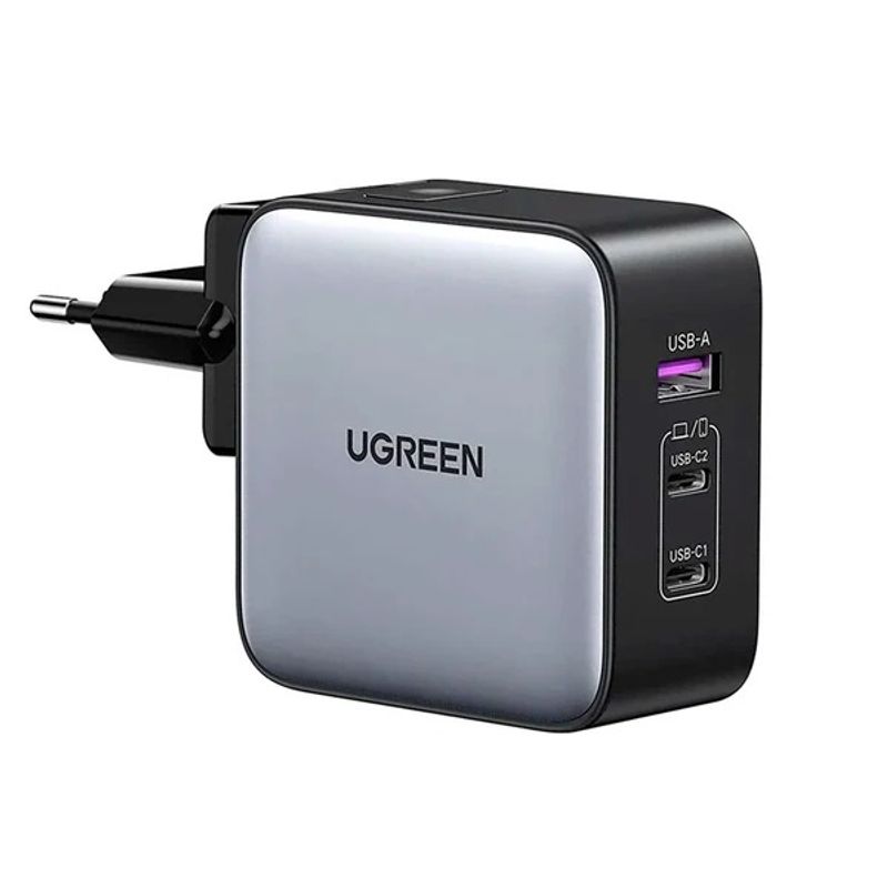 UGREEN - CARGADOR DE VIAJE UGREEN NEXODE 3 puertos USB C 65w