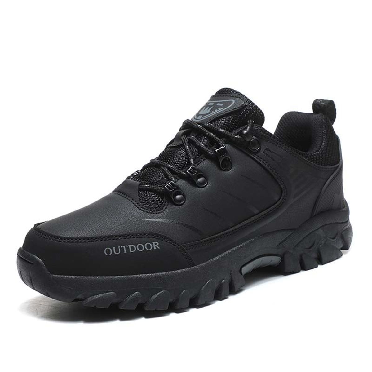 SHANDIAN - Zapatillas de Trekking para hombres Negro