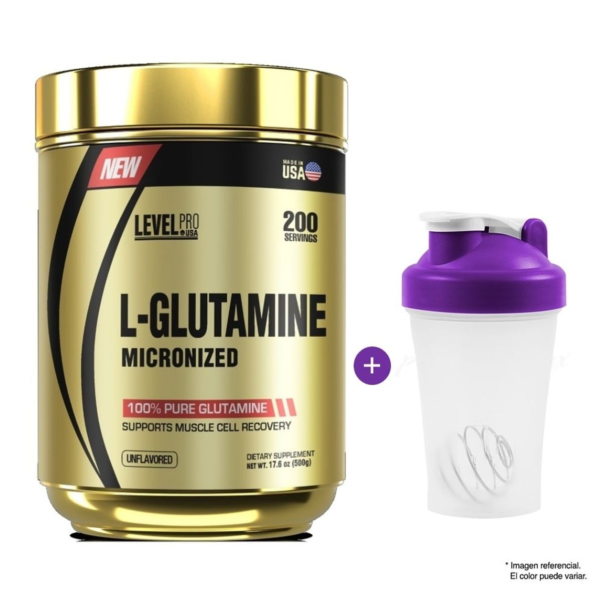 LEVEL PRO - Glutamina Level Pro Glutapure 500gr