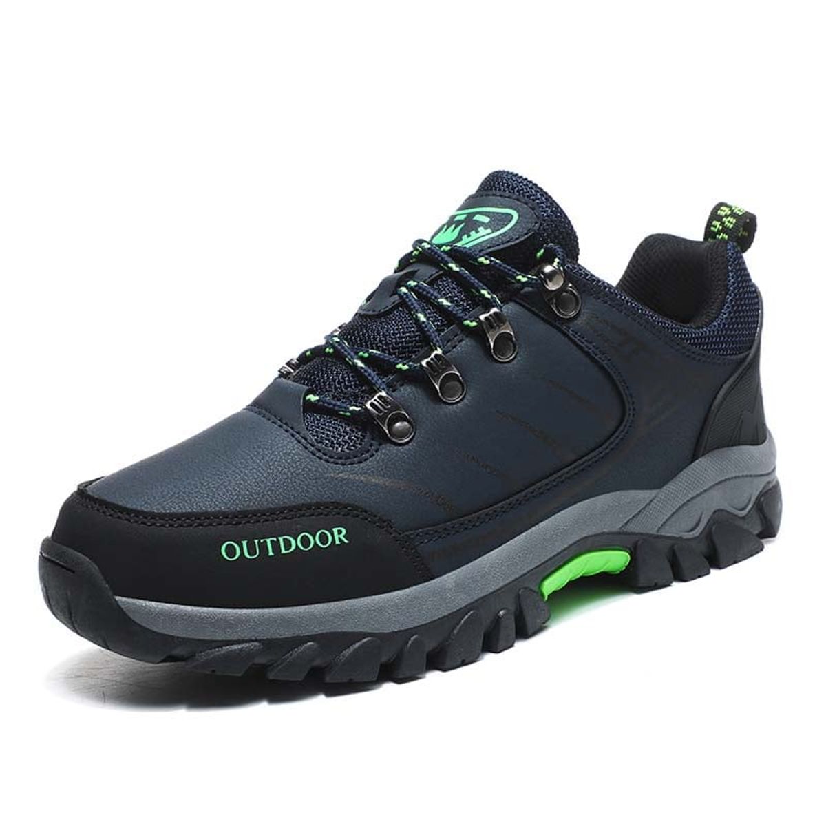 SHANDIAN - Zapatillas de Trekking para hombres Negro
