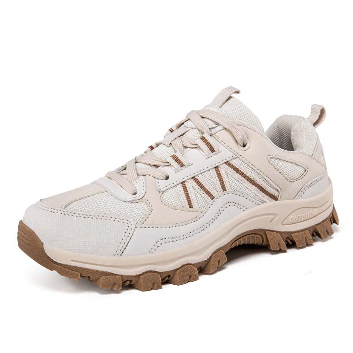 SHANDIAN - Zapatillas de mujer trekking para Beige
