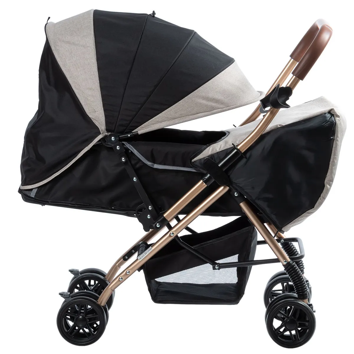 EBABY - Coche Cuna de Lujo «BON» Reclinable Beige