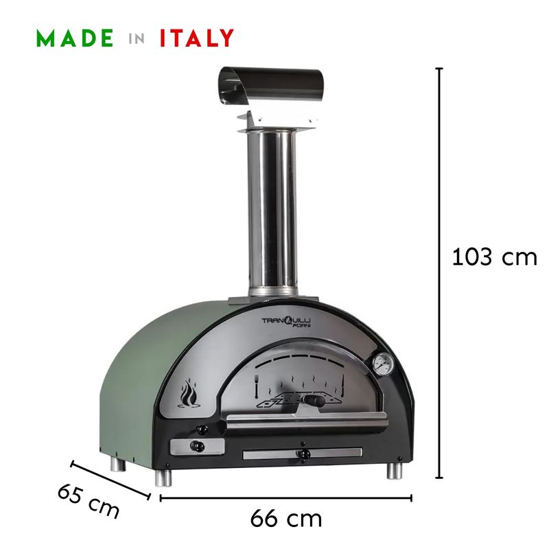 TRANQUILLI FORNI - Horno Italiano a la Leña I Tamaño Baby I Verde