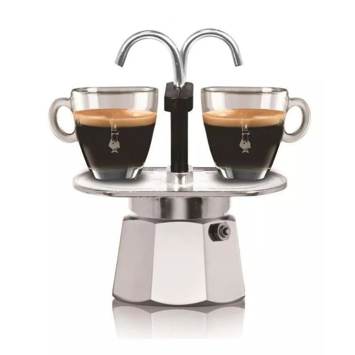 PENTHA - Cafetera Moka 2 Tazas Doble Cabezal 100ml