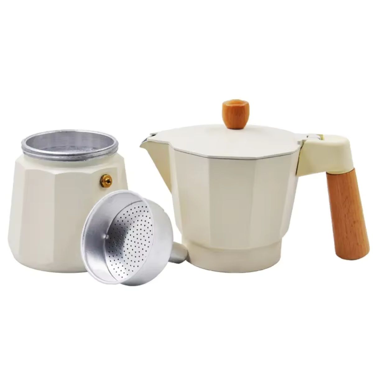 PENTHA - Cafetera Moka Italiana 3 Tazas - 150ml Crema Elegante
