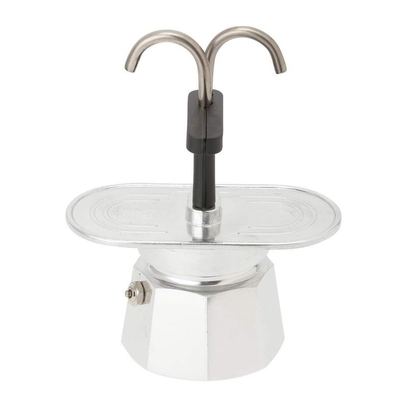 OEM - Cafetera Moka 2 Tazas Doble Cabezal 100ml