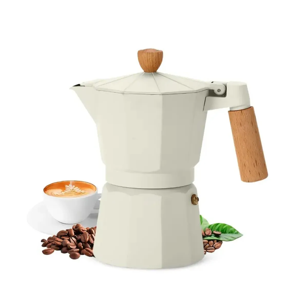 PENTHA - Cafetera Moka Italiana 3 Tazas - 150ml Crema Elegante