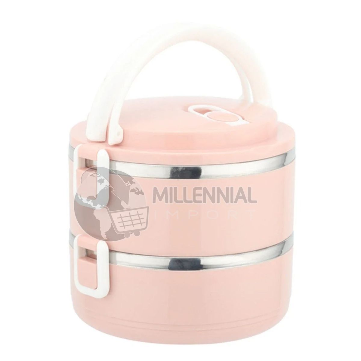 GENERICO - Táper Termo Lonchera Contenedor de Alimentos de 1.4 Litros de Acero