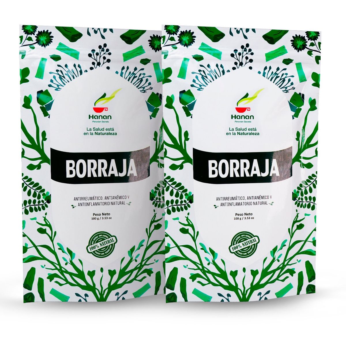 HANAN PERUVIAN SECRETS - Borraja Infusión Hanan Duopack 100 gr