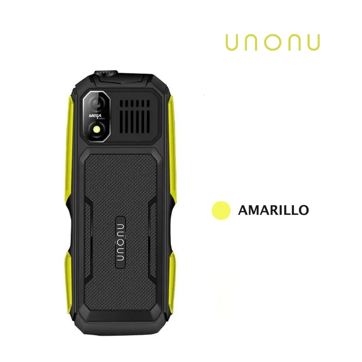 UNONU - UNONU UR5L TELÉFONO ROBUSTO Y A TODO TERRENO COLOR AMARILLO 4G