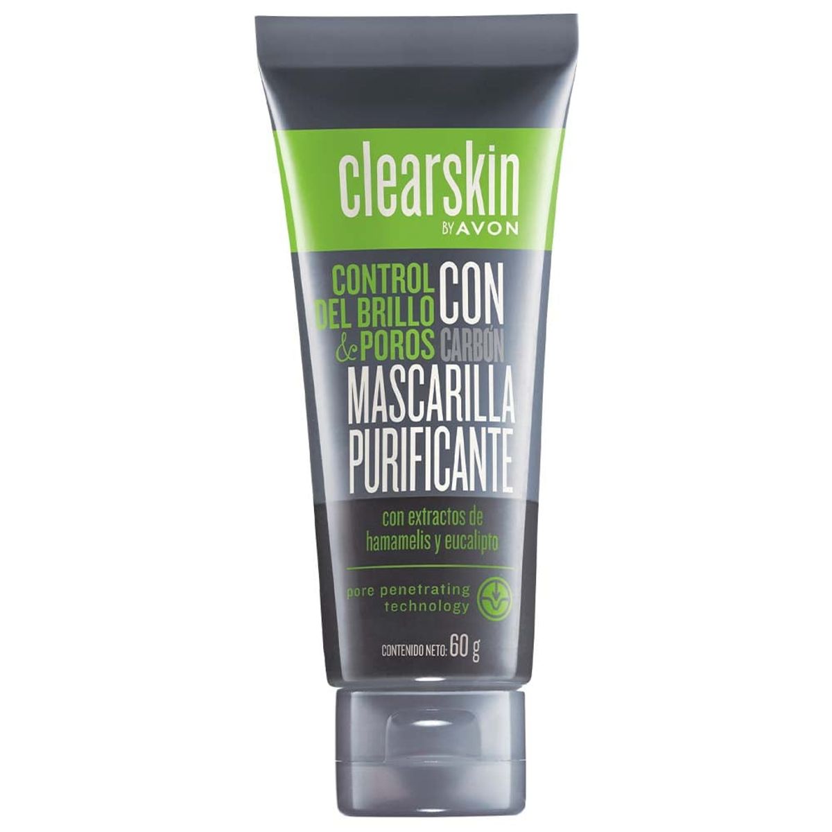 AVON - Mascarilla negra rostro clearskin avon antiacne mixto graso