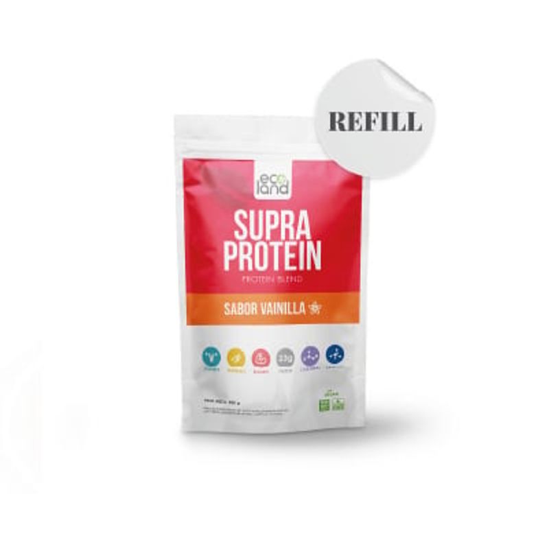 ECOLAND - SUPRA PROTEIN- PROTEINA VEGETAL- DOYPACK 500G VAINILLA